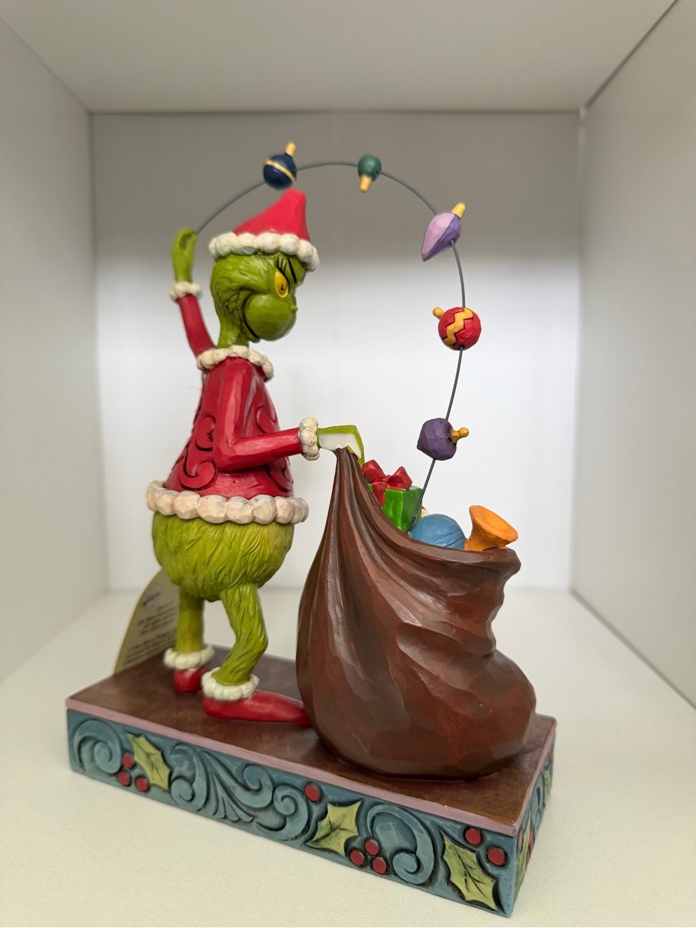 PLEASE READ - Enesco Jim Shore The Grinch Juggling Gifts Into Bag Figurine - Picture 2 of 5